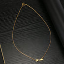 Stainless Steel Necklaces Simple Star Banner Pendant Choker Chain Fashion Necklace For Women Jewelry Friends Party Girls Gifts