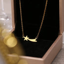 Stainless Steel Necklaces Simple Star Banner Pendant Choker Chain Fashion Necklace For Women Jewelry Friends Party Girls Gifts