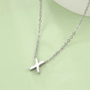 Initial A-Z Letter Necklaces for Women Elegant Chains Choker 26 Alphabet Pendant Necklace Stainless Steel Jewelry collier femme