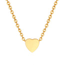 Vnox Heart Initial Necklaces for Women Girls. Tiny Heart Pendant, A-Z Letters Charm Collar, Love Heart Name Necklaces Gift